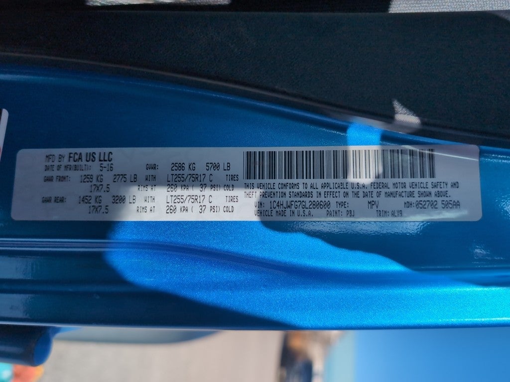 2016 Jeep Wrangler Rubicon Hard Rock