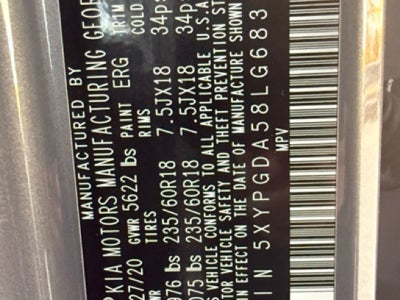 2020 Kia Sorento LX V6